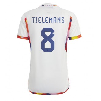 Belgien Youri Tielemans #8 Borta Kläder VM 2022 Kortärmad